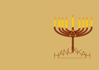  hanukkah background with copy space