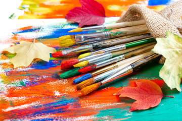 Obraz premium Paints and brushes 