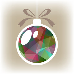 multicolored christmas ball