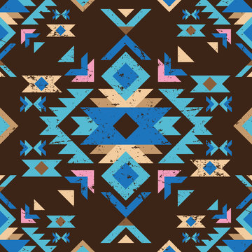 Colorful Tribal Seamless Pattern