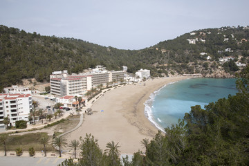Fototapeta na wymiar San Vicente Beach, Ibiza, Balearic Islands