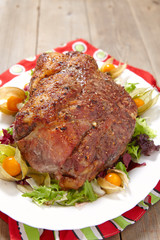 Roasted pork neck