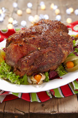 Roasted pork neck