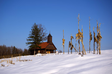 Lucelnica chapel, authentic Turopolje architecture