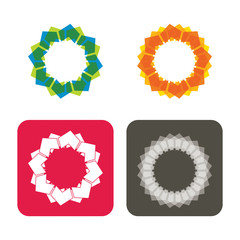 Template with abstract Star collection