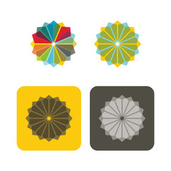 Template with abstract Star collection