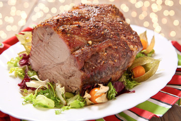 Roasted pork neck