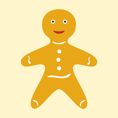 Happy gingerbread man