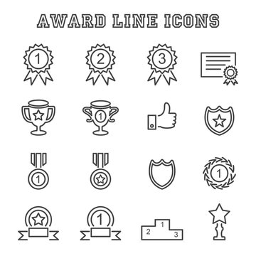 award line icons