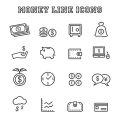 money line icons