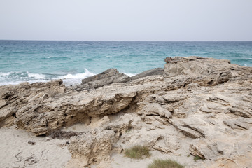 Es Calo Beach; Formentera; Balearic Islands