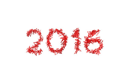 New year 2016 made from the notes 