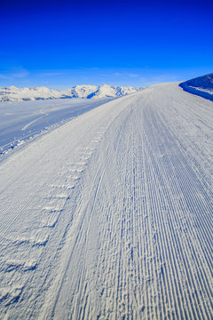 Ski - A ski trail, Thyon, 4 Valleys, Switzerland