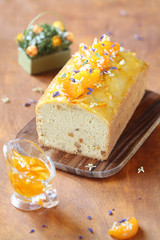 Walnut Cake with Tangerines