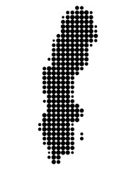Karte von Schweden