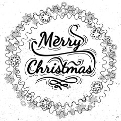 Marry Christmas quote posters with mistletoe