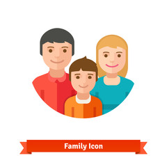 Happy family with child