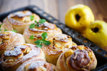 sweet rolls with quince