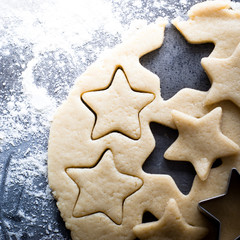 Baking Christmas cookies