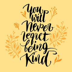 Obraz premium Inspirational quote, vector text doodle. Hand lettering for invitation and greeting card, prints and posters. Hand drawn typographic inscription, calligraphic design 