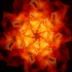 Abstract fire flames