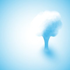 Cloud in the form of a tree