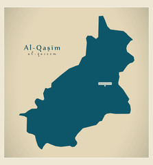 Modern Map - Al-Qasim SA