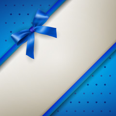 background with bow blue