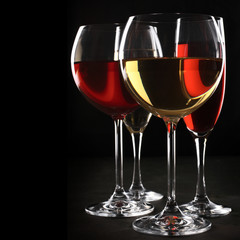 Red and white wine