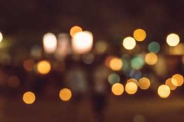 Fototapeta na wymiar blurred city lights in the night