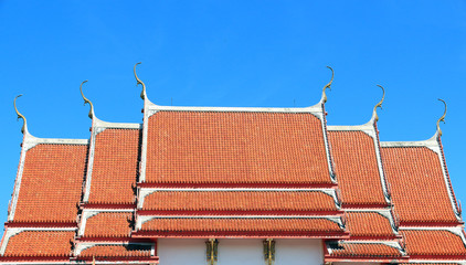 Fototapeta premium Thai temple or Thai church of Buddha