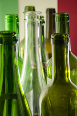 empty wine bottles