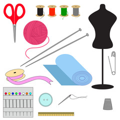 Set of sewing
