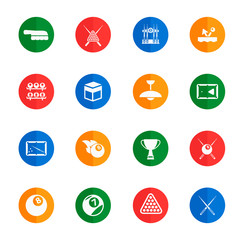 Billiards simply icons