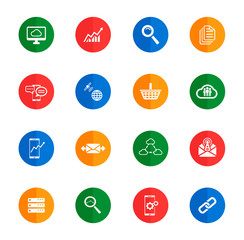 Data analytic simply icons