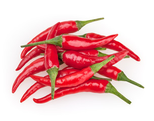 Red pepper isolated on white background