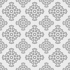 vector seamless snowflake pattern