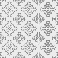 Fototapeten vector seamless snowflake pattern © woters