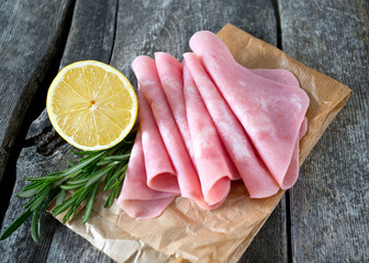 sliced lean pork ham