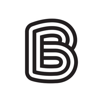 recommend clip art: B letter formed by parallel lines.