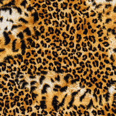 texture of print fabric striped leopard