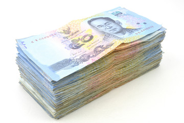 Thai fifty baht bank note pack