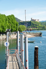 Lake with view of Angera