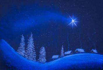 Naklejka premium Star Christmas