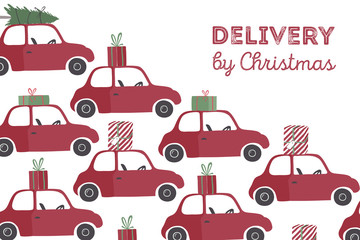 Spesial christmas delivery vector Illustration