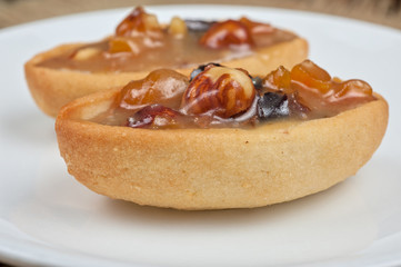 French basket sweet cakes 