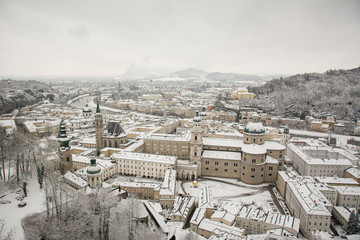 Obraz premium nieve en salzburgo
