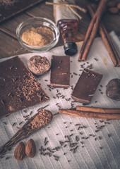 Ingredients for dessert preparation