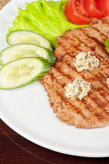 Pork chop with vegetable