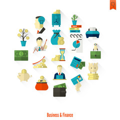 Business and Finance Icon Set